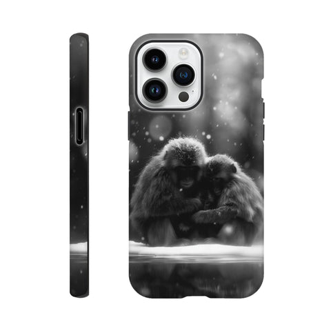 Snow Monkeys — iPhone Case | Black and White - chaipeau