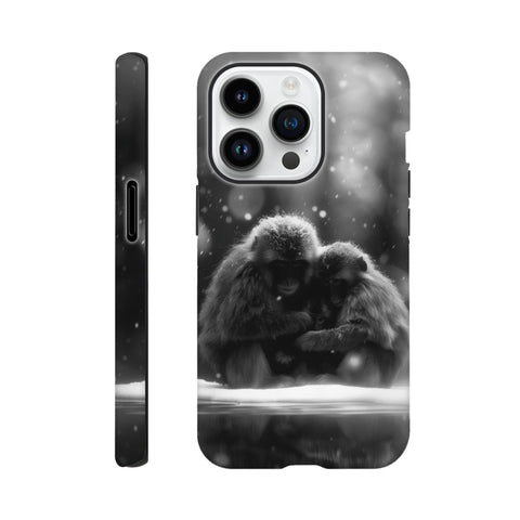 Snow Monkeys — iPhone Case | Black and White - chaipeau