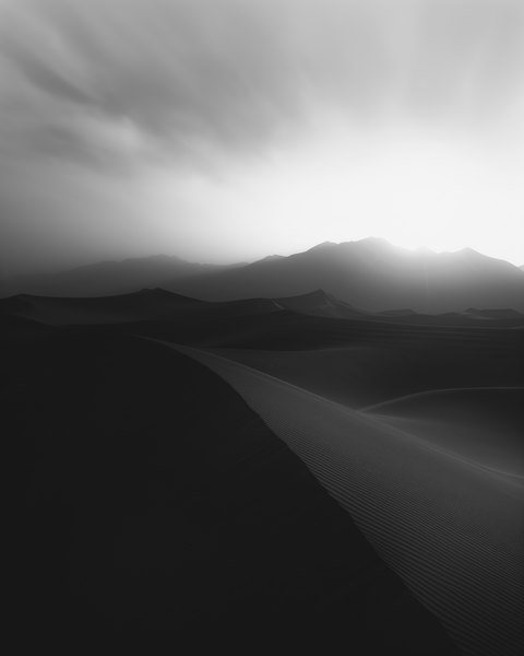 Tsagaan Suvarga, Mongolia | Generative Monochrome Fine Art Print - chaipeau