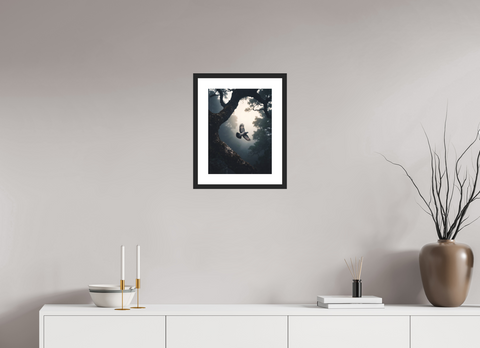 30 x 40 cm, Fine Art Print — Framed "Relic in Flight" – Laurel Pigeon Wildlife Fine Art Print