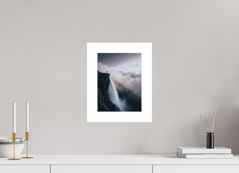 21 x 28 cm, Fine Art Print — Unframed "Edge of the Abyss" – Highland Waterfall Fine Art Print