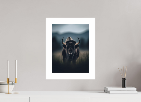 30 x 40 cm, Fine Art Print — Unframed "Plains Monarch"– American Bison Wildlife Fine Art Print