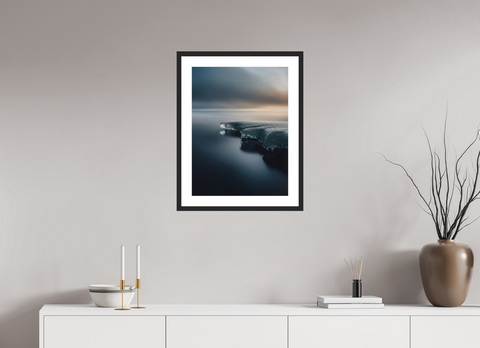 45 x 60 cm, Fine Art Print — Framed Edge of the Shelf – Antarctic Ice Shelf Fine Art Print