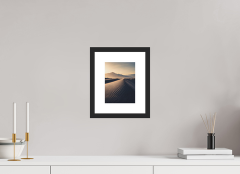 15 x 20 cm, Fine Art Print — Framed "Sand Sculpture" – Abstract Dune Crest Fine Art Print