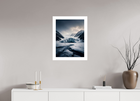 45 x 60 cm, Fine Art Print — Unframed "Glacial Veins" – Crevassed Terminus Fine Art Print