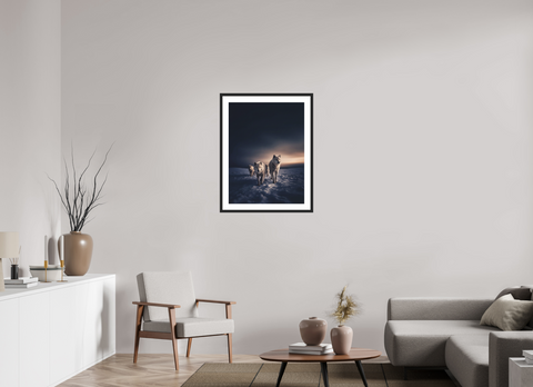 60 x 80 cm, Fine Art Print — Framed efasf