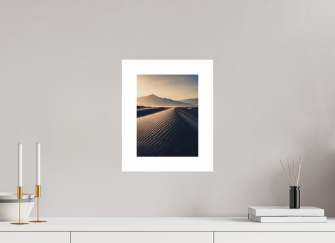 21 x 28 cm, Fine Art Print — Unframed "Sand Sculpture" – Abstract Dune Crest Fine Art Print