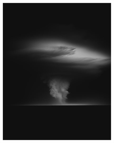 Tornado, Manitoba, Canada | Generative Monochrome Fine Art Print - chaipeau