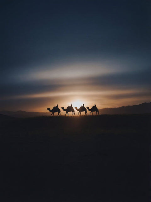 Moon Valley series – Wadi Rum desert wall art – chaipeau
