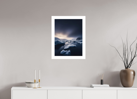 45 x 60 cm, Fine Art Print — Unframed "Drifting Silence" – Serene Fjord Landscape Fine Art Print