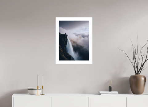 45 x 60 cm, Fine Art Print — Unframed "Edge of the Abyss" – Highland Waterfall Fine Art Print