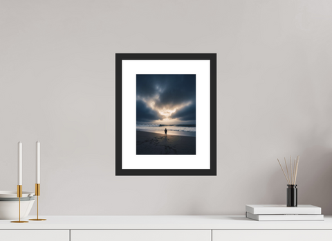 21 x 28 cm, Fine Art Print — Framed Edge of the World – Cinematic Pacific Coast Fine Art Print