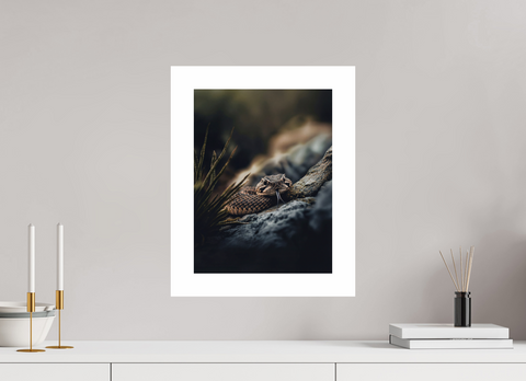 30 x 40 cm, Fine Art Print — Unframed "Silent Warning" – Prairie Rattlesnake Wildlife Fine Art Print