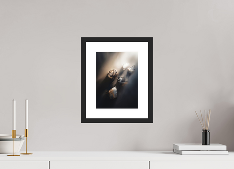 21 x 28 cm, Fine Art Print — Framed Jewels of the Drift – Aerial Ice Abstract Fine Art Print