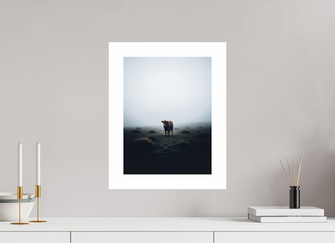 30 x 40 cm, Fine Art Print — Unframed "Highland Sentinel" – Madeiran Cattle Fine Art Print
