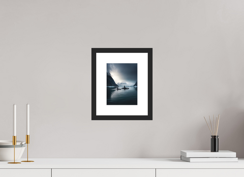 15 x 20 cm, Fine Art Print — Framed Orca Passage – Killer Whale Wildlife Fine Art Print