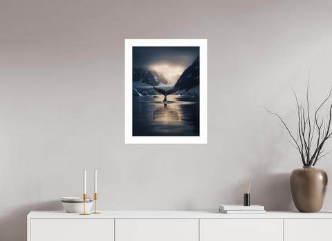 45 x 60 cm, Fine Art Print — Unframed The Sounding – Humpback Whale Fluke Fine Art Print