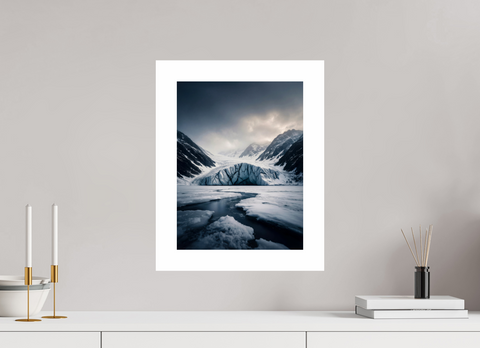 30 x 40 cm, Fine Art Print — Unframed "Glacial Veins" – Crevassed Terminus Fine Art Print