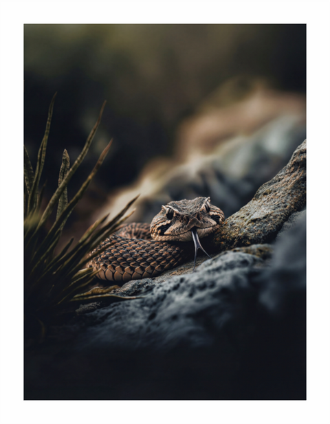 Main image "Silent Warning" – Prairie Rattlesnake Wildlife Fine Art Print