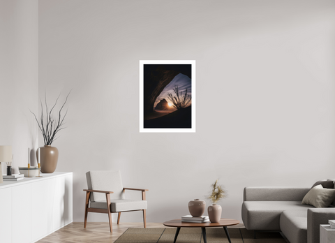 60 x 80 cm, Fine Art Print — Unframed Portal of Light – Natural Rock Arch Fine Art Print
