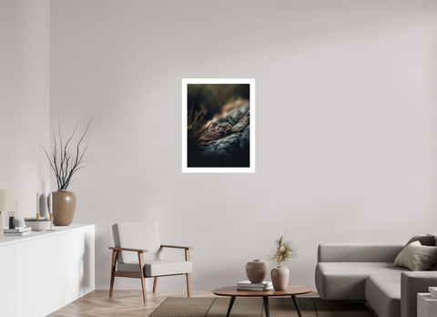 60 x 80 cm, Fine Art Print — Unframed "Silent Warning" – Prairie Rattlesnake Wildlife Fine Art Print