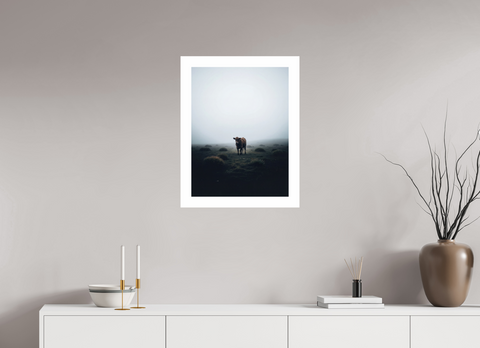 45 x 60 cm, Fine Art Print — Unframed "Highland Sentinel" – Madeiran Cattle Fine Art Print