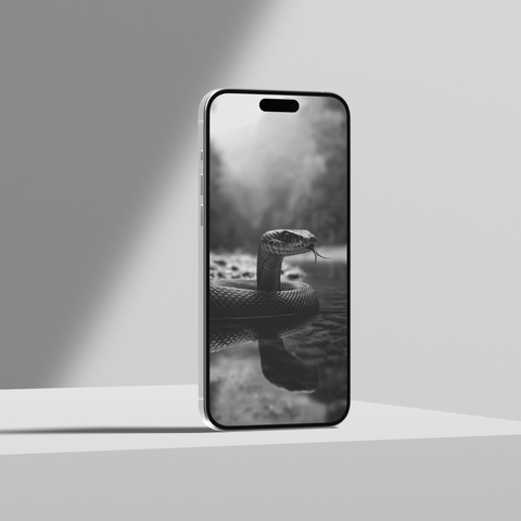 Snakes of India | Mobile Wallpapers | Digital Download | Black & White - chaipeau