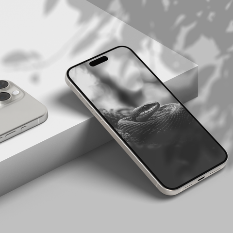 Snakes of India | Mobile Wallpapers | Digital Download | Black & White - chaipeau