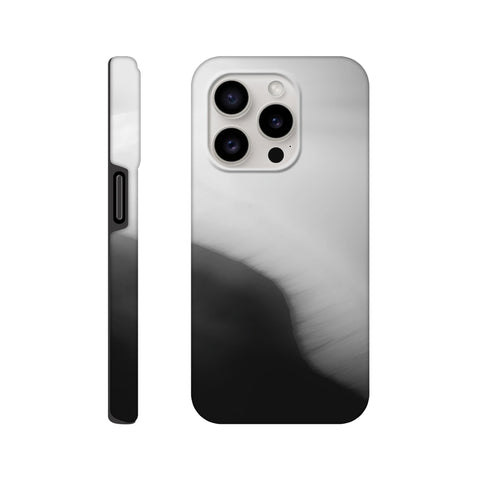 Caspian Sea Shoreline — iPhone Case | Black and White - chaipeau