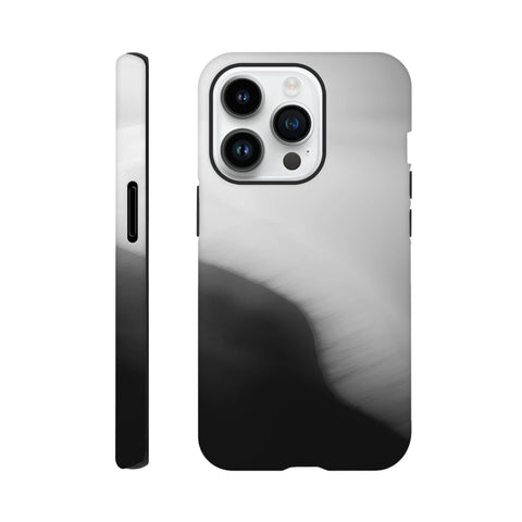 Caspian Sea Shoreline — iPhone Case | Black and White - chaipeau