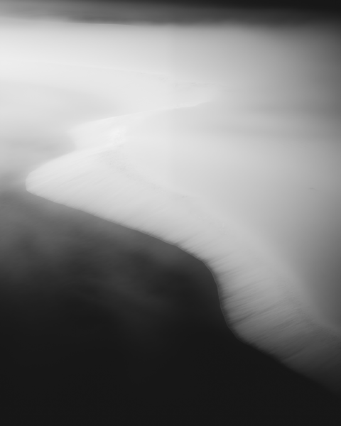 Caspian Sea Shoreline, Turkmenistan | Generative Monochrome Fine Art Print - chaipeau