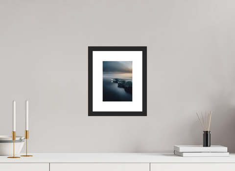 15 x 20 cm, Fine Art Print — Framed Edge of the Shelf – Antarctic Ice Shelf Fine Art Print