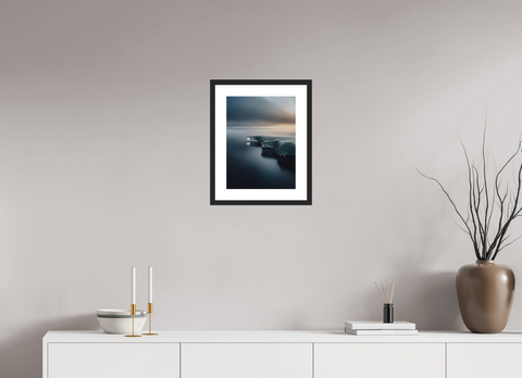 30 x 40 cm, Fine Art Print — Framed Edge of the Shelf – Antarctic Ice Shelf Fine Art Print