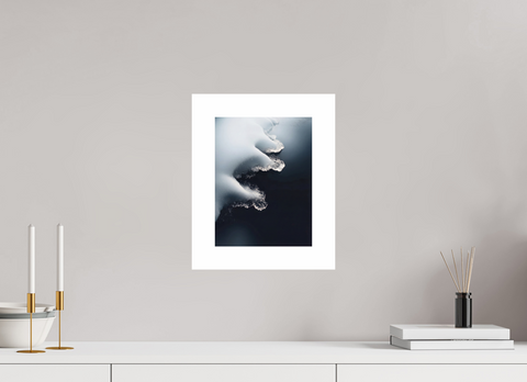 21 x 28 cm, Fine Art Print — Unframed Ice Edge Abstract – Aerial Polar Landscape Fine Art Print