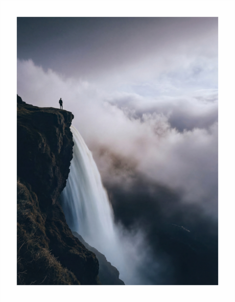 Main image "Edge of the Abyss" – Highland Waterfall Fine Art Print