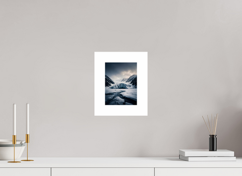 15 x 20 cm, Fine Art Print — Unframed "Glacial Veins" – Crevassed Terminus Fine Art Print